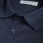 Charlotte Lycra Poplin Shirt // Navy (XL)