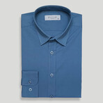 Florence Lycra Poplin Shirt // Blue (M)