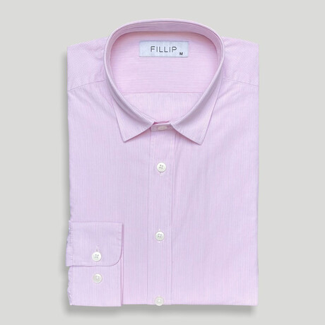 Jersey Striped Shirt // Pink (S)