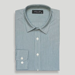 Lakewood Striped Shirt // Green (L)