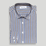 Dallas Striped Shirt // Ecru (L)