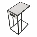 Loft Lyfe // Jaxon C Table (White + Black)
