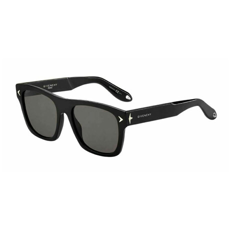 Givenchy // Unisex Square Sunglasses // Black + Gray + Brown