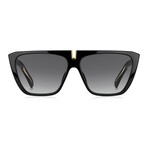 Givenchy // Unisex Trapezoid Sunglasses // Black + Dark Gray