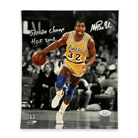 Magic Johnson // Los Angeles Lakers // Signed Photograph + Inscriptions