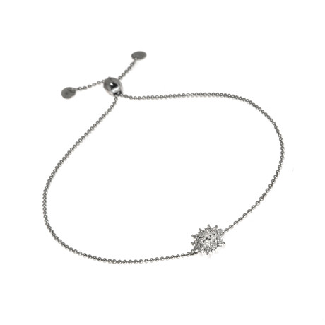 Elisir 18K White Gold Diamond Bracelet // 8" // Store Display