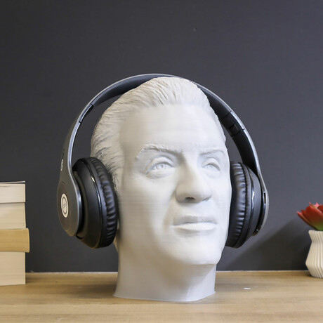 Sylvester Stallone // Headphone Stand // Gray