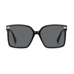 Givenchy // Women's Oversized Butterfly Sunglasses // Black + Gold + Gray