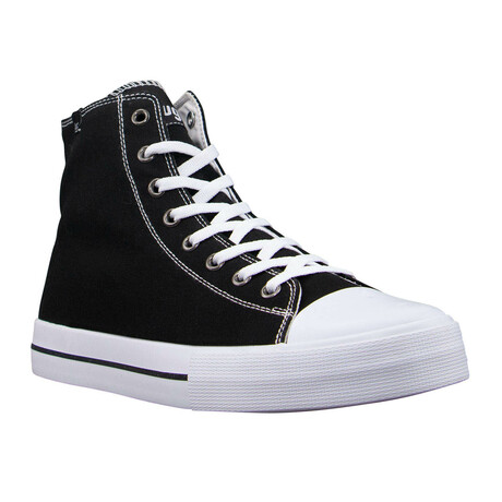 Stagger Hi Sneaker // Black + White (US: 7)