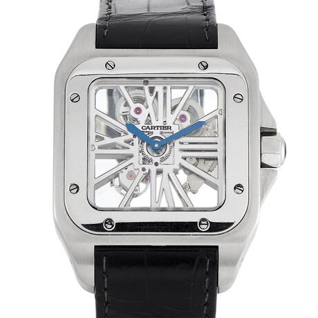 Cartier Santos 100 Palladium Manual Wind // W2020018 // Pre-Owned