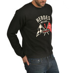 Heroes "Flag" Pullover // Black (S)