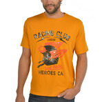 Heroes "Racing Club" Tee // Yellow Orange (L)