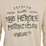 Heroes "Premium 1995" Henley // Off White (S)