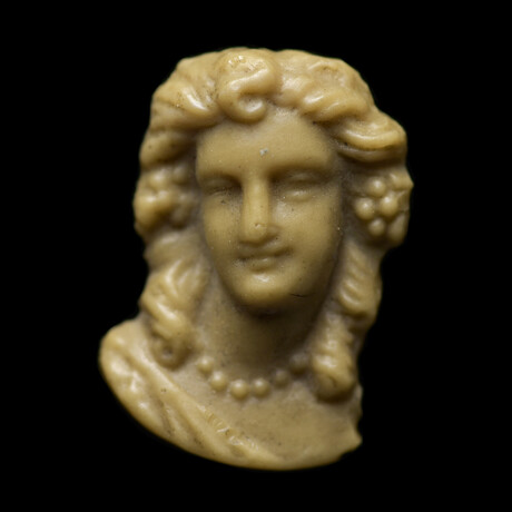 Tiny Neo-Classical Faience Bust Of A Woman