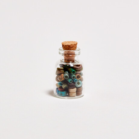 Ancient Egyptian Beads in Small Bottle