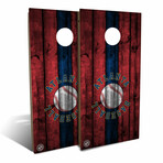 Atlanta Baseball Backyard // Cornhole Board Set