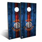 Miami Baseball Backyard // Cornhole Board Set