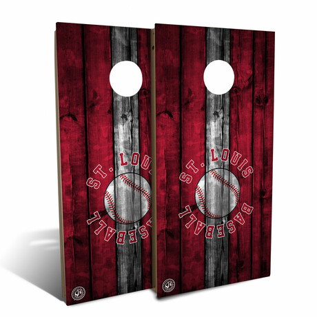 St Louis Baseball Backyard // Cornhole Board Set