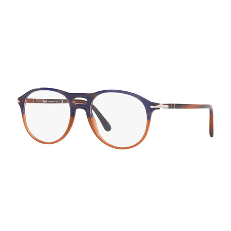 Persol // Unisex Round Optical Frames // Blue + Orange