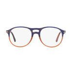 Persol // Unisex Round Optical Frames // Blue + Orange