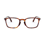 Persol // Unisex Rectangular Optical Frames // Havana