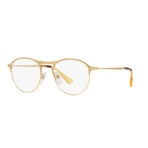 Persol // Men's Square Optical Frames // Matte Gold