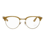 Persol // Unisex Oval Optical Frames // Light Horn