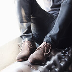 Hudson Suede Boot // Dark Brown (US: 8EE)