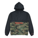 Packable Water Resistant Windbreaker // Black Camo (2XL)