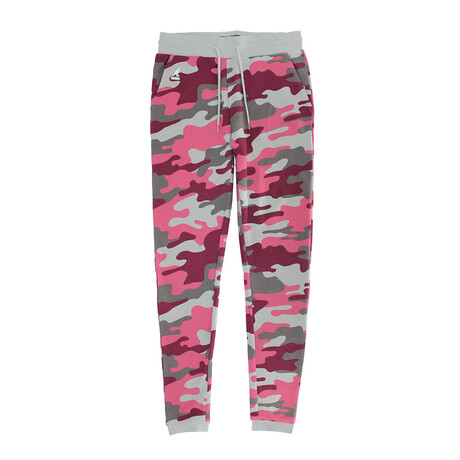 Women's Waffle Knit Jogger // Pink Camo (XS)