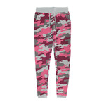 Women's Waffle Knit Jogger // Pink Camo (L)