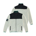 Mock Neck Sherpa Jacket // Cream (XL)