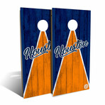 Houston Triangle Baseball Backyard // Cornhole Board Set