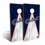 Detroit Triangle Baseball Backyard // Cornhole Board Set