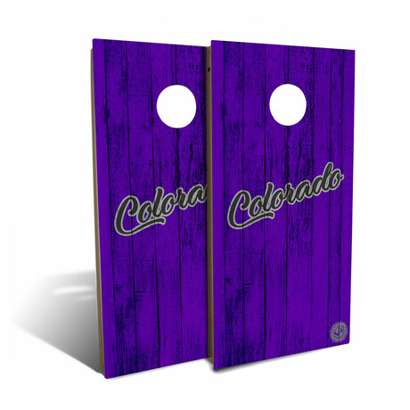 Colorado Solid Wood Baseball Backyard // Cornhole Board Set