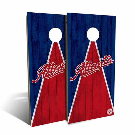 Atlanta Triangle Baseball // 4' x 2' Cornhole Board Set