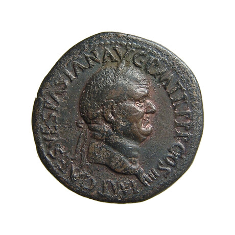 Huge Roman Coin of Vespasian // Builder of the Coliseum in Rome