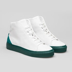 Minimal High V11 Sneakers // White + Green (Euro: 42)