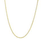 Hollow Mariner Chain Necklace Real 10K Gold Bonded 925 // 3.5mm (16")