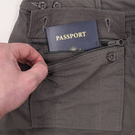 Pick-Pocket Proof® Adventure Travel Pants // Gray (32W x 30L)