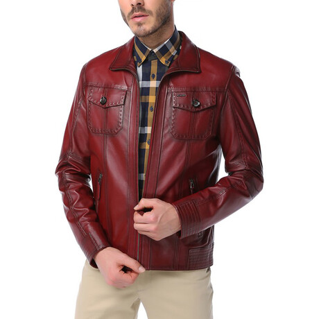Andrew Coat // Claret Red (3XL)