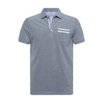 Jose Short Sleeve Polo // Denim Blue (M)