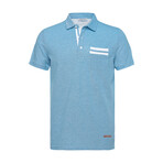Neil Short Sleeve Polo // Blue (M)