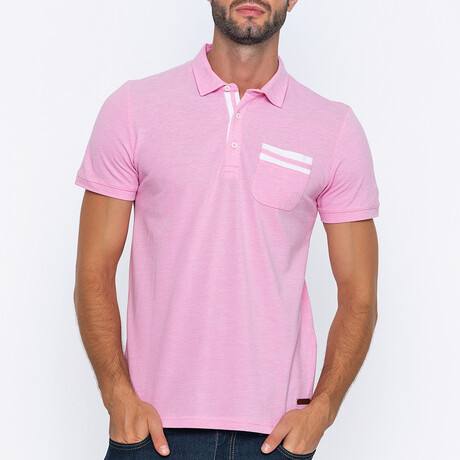 August Short Sleeve Polo // Pink (M)