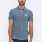 Jose Short Sleeve Polo // Denim Blue (M)