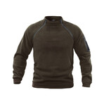 Conner Zippered Sweatshirt // Dark Olive Green (L)