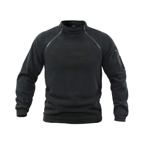 Clayton Zippered Sweatshirt // Black (S)
