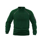 Calvin Zippered Sweatshirt // Green (S)