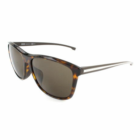 Men's 0898-F-S Sunglasses // Dark Havana + Crystal