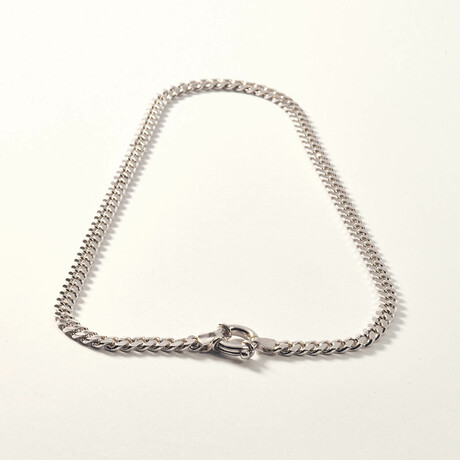 Sterling Silver Curb Chain Necklace